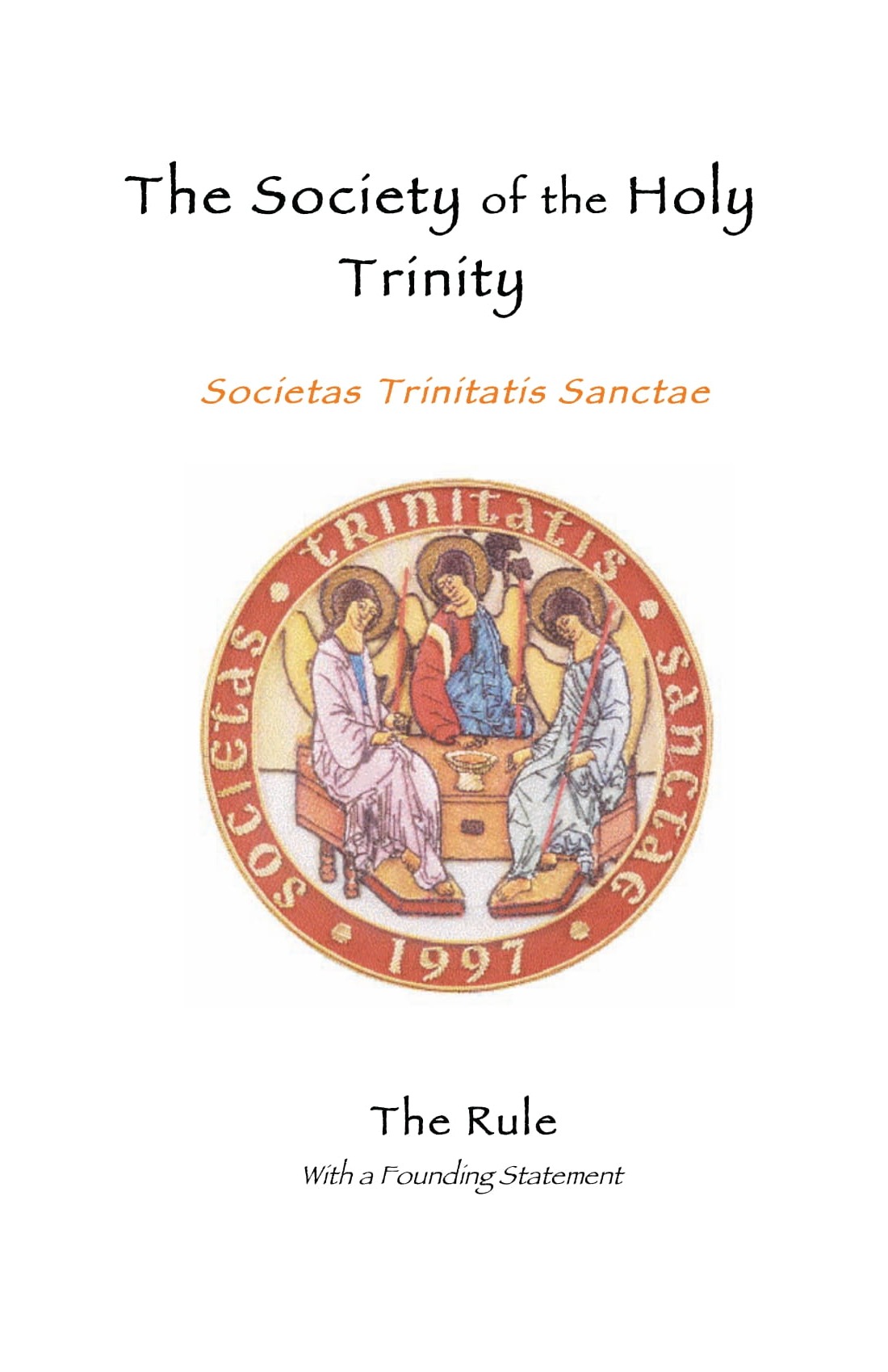 The Rule of The Society of the Holy Trinity